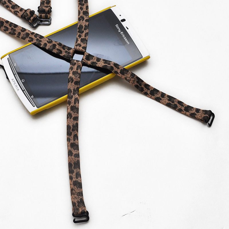 Fashion leopard print cross invisible tape bra underwear shoulder strap