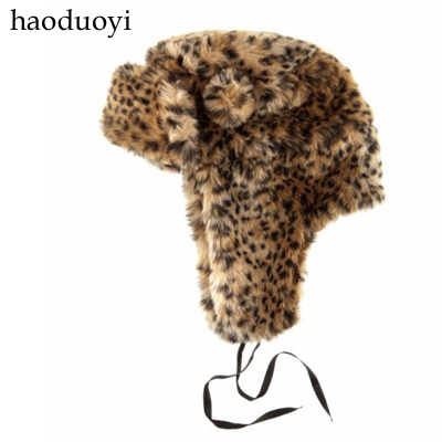 Fashion leopard print haoduoyi lei feng cap leopard print leather strawhat motorcycle cap hm3