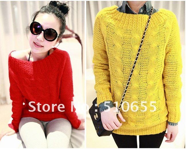 Fashion long Sweater ,ladies' candy colors of sexy offneck sweater ,Spring Coat women's sweater .Timeless Design,free shipping