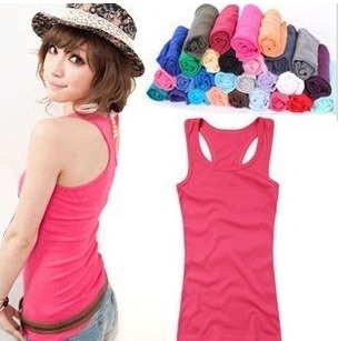 Fashion loose spaghetti strap top summer spaghetti strap vest female basic vest long design tank