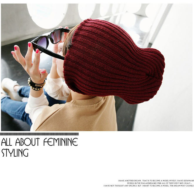 Fashion male women's knitted hat autumn and winter bandanas knitted  winter pocket hat winter hat