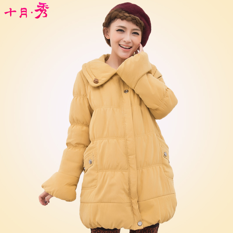 Fashion maternity clothing maternity outerwear winter wadded jacket royal flare sleeve thickening cotton-padded jacket 9675