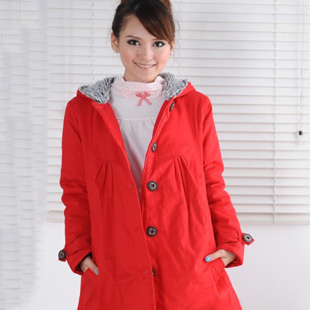 Fashion maternity clothing winter outerwear maternity cotton-padded jacket thickening thermal wadded jacket maternity