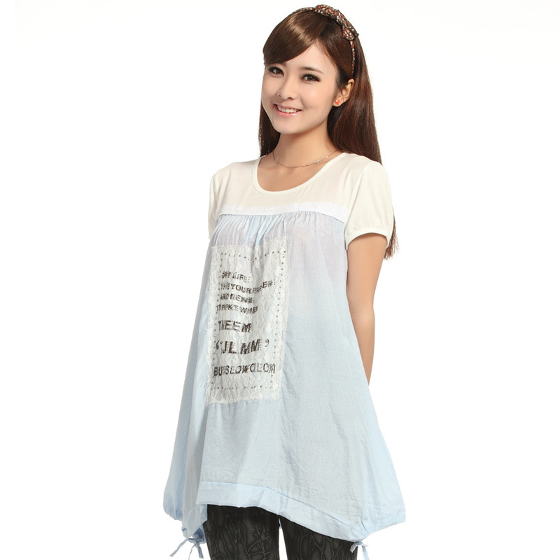 Fashion maternity summer top maternity t-shirt maternity basic loose short-sleeve shirt 2013