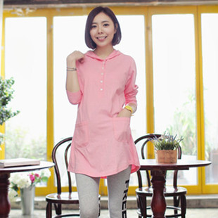 Fashion maternity top spring and autumn maternity clothing maternity t-shirt spring maternity basic long-sleeve shirt