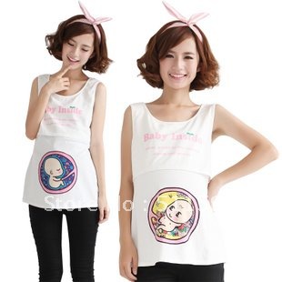 fashion maternity wear summer Short sleeve T-shirt clothes dress skirt for Pregnant women 11005 free shipping