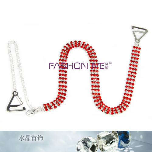 Fashion me : red diamond shoulder strap crystal pectoral girdle limited edition
