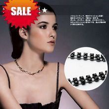Fashion me : the temptation of double crystal black diamond bra shoulder strap