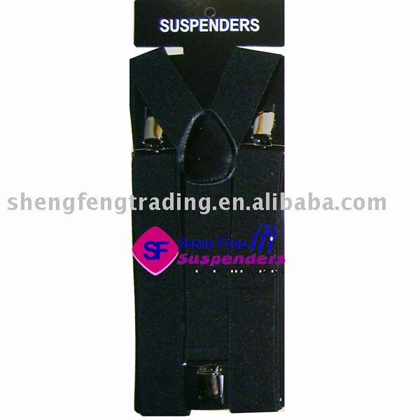 Fashion Men's black Suspenders+free shippping+SFMS1002