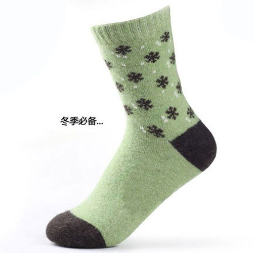 Fashion new arrival cotton socks autumn and winter small christmas socks thickening thermal rabbit wool women's socks