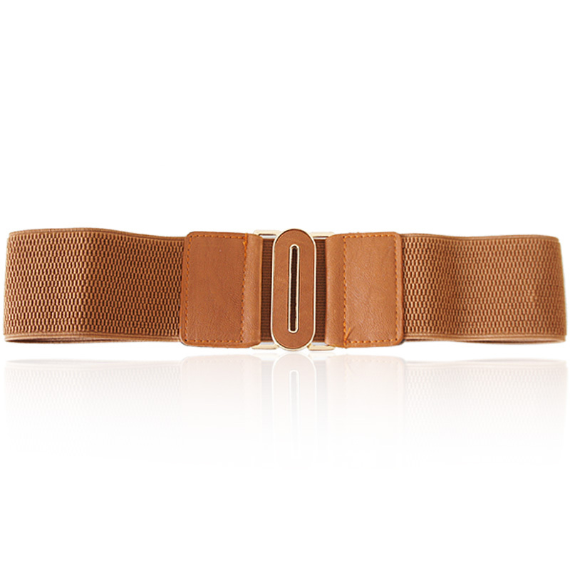 Fashion normic fashion brief leather facing decoration elastic wide cummerbund belt female z1289