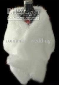 Fashion Nudero New White Faux Fur Stole Shrug Bolero Coat Bridal Shawl