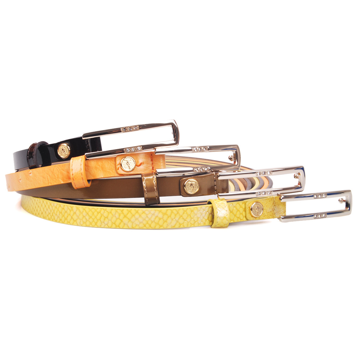 Fashion phalanger 2012 cowhide strap female genuine leather thin belt women's