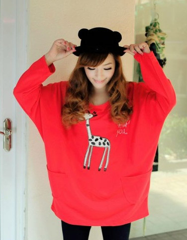 Fashion plus size maternity clothing long-sleeve T-shirt spring autumn top autumn and winter female
