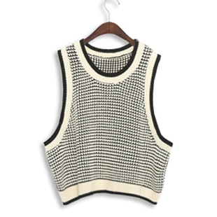 Fashion plus size vintage loose pullover sleeveless vest sweater vest female sweater autumn and winter