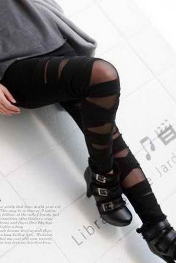 Fashion popular sexy hole cutout legging tights pantyhose 7825 - 2