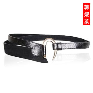 Fashion quality serpentine pattern genuine leather pigskin women's belt women's decoration np0072 wide belt