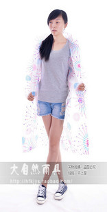 Fashion raincoat reina translucent bicycle electric bicycle poncho 8