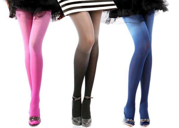 Fashion Retro Candy Color Chic Gradient Pantyhose Stockings/Tights Free Shipping 1478