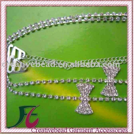 fashion rhinestone bra stra+free shipping+shining stone and attractive design