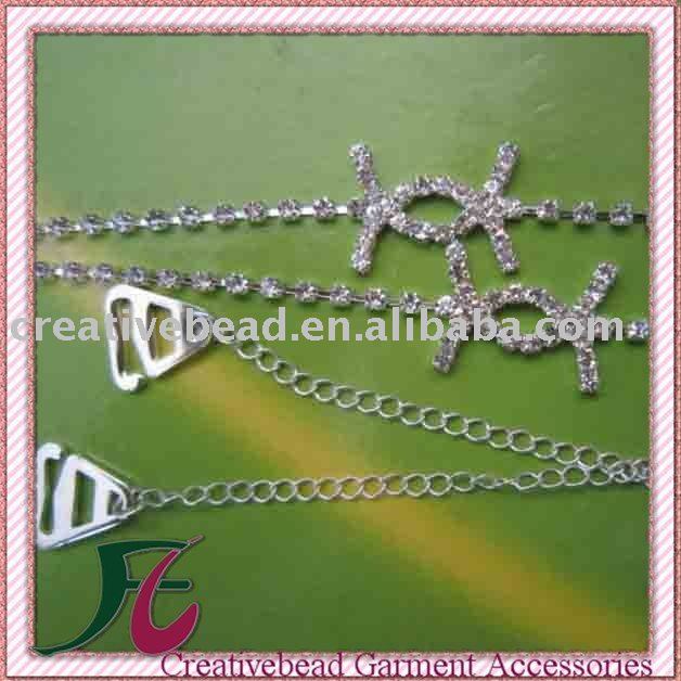 fashion rhinestone bra stra+free shipping+shining stone and attractive design