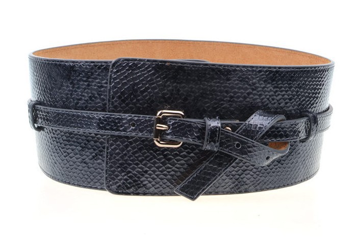 Fashion serpentine pattern women's belt ladies  wide strap all-match Genuine Leather Belt cummerbund decoration female