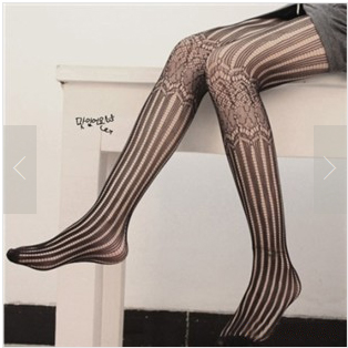 Fashion Sexy Black Fishnet body stocking Pattern Jacquard Tights Free Shipping