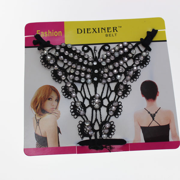 Fashion sexy charming back cross v bow bra shoulder strap