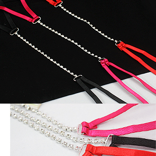 Fashion sexy cuicanduomu slitless rhinestone genuine diamonds behind the cross shoulder strap underwear shoulder strap