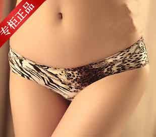 Fashion sexy ice silk printing lady underwear wholesale Free shipping