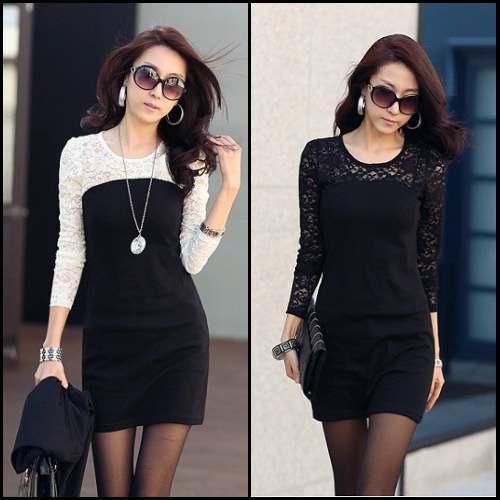 Fashion  sexy lace gauze patchwork slim one-piecewomen  dresses,sexy dress,Free shiping