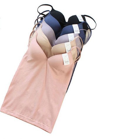 Fashion sexy super soft modal comfortable wireless sports vest spaghetti strap basic shirt underwear