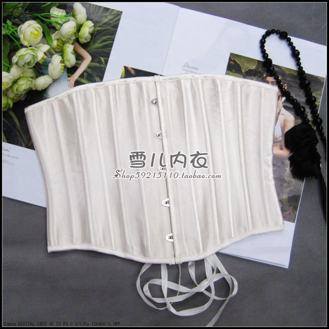 Fashion sexy women's cummerbund front button shapewear bone clothing belt clip
