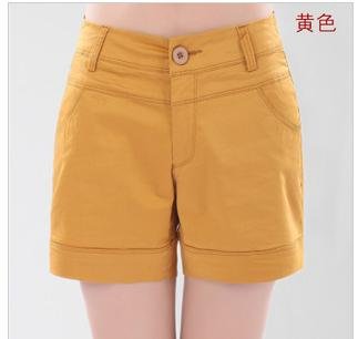 Fashion show thin edge flip-flops yards hot pants summer female recreation tall waist shorts