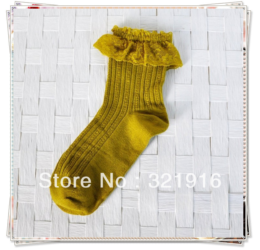 fashion  socks free  shipping  hot  selling socks  women cotton  lace  socks  1  lot  12  prs mix  colours  classic  socks