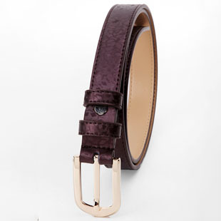 fashion strap genuine leather cowhide women's strap belt classic purple stripe f0835 100% genuine leather belt designer belt