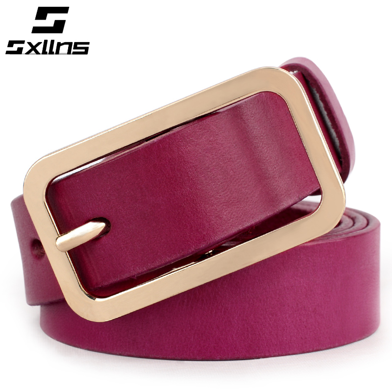 Fashion strap Women genuine leather first layer of cowhide women's genuine leather belt casual vintage pin buckle