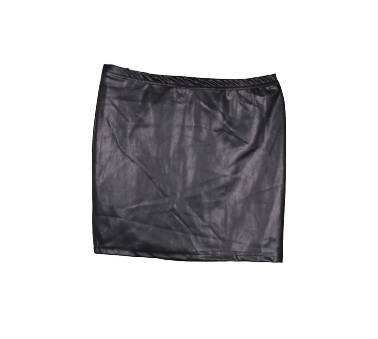 Fashion street paragraph slim hip a leather skirt suede fabric slim hip short skirt step skirt all-match