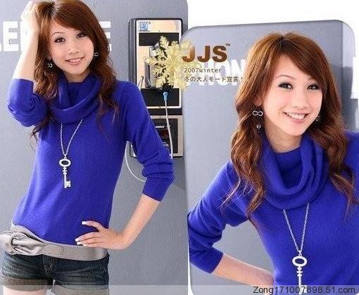 Fashion style pullovers long-sleeve sweater for women sweater