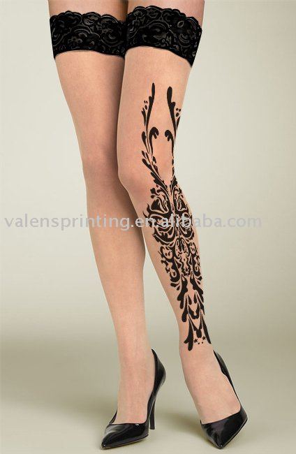 Fashion Tattoo stockings,100pairs/lot, LST1,Women's tattoo socks,fashion sexy,Top quality