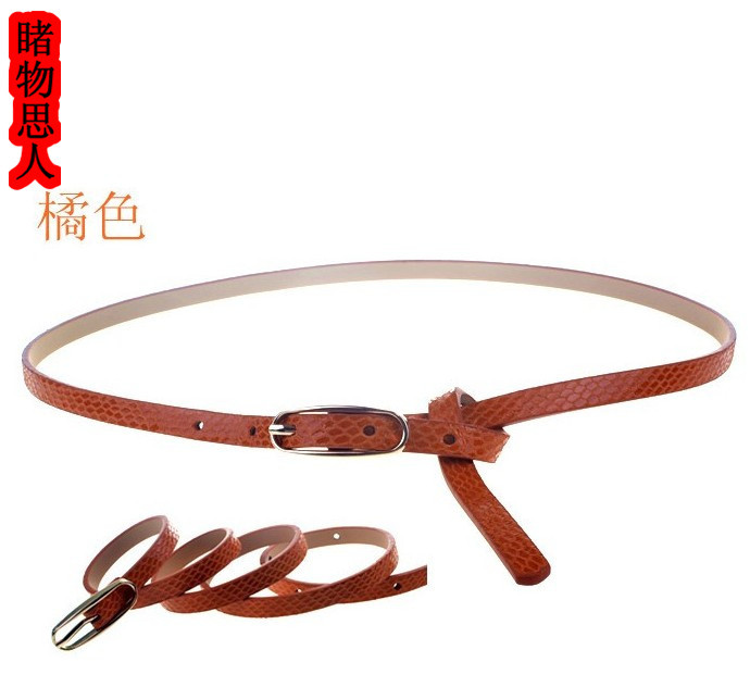 Fashion tieclasps women's belt decoration ladies thin belt strap genuine leather belt female all-match cronyism