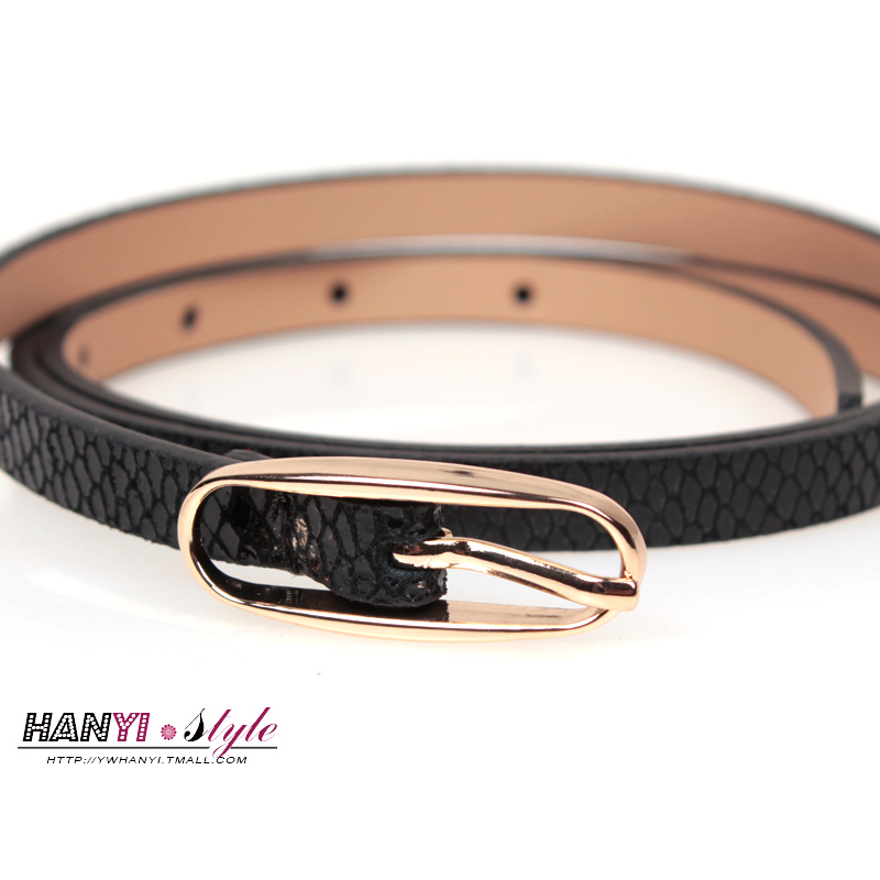 Fashion tieclasps women's belt decoration thin belt strap genuine leather strap female all-match cronyism