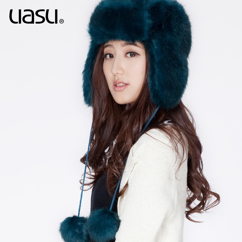 Fashion uasu2012 lei feng hat thick fur 100% wool hat women's cap