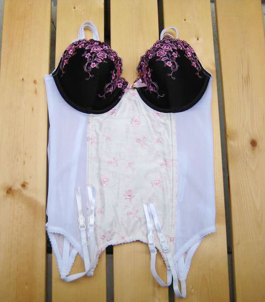 Fashion underwear cummerbund bone clothing bra breast push up 75b