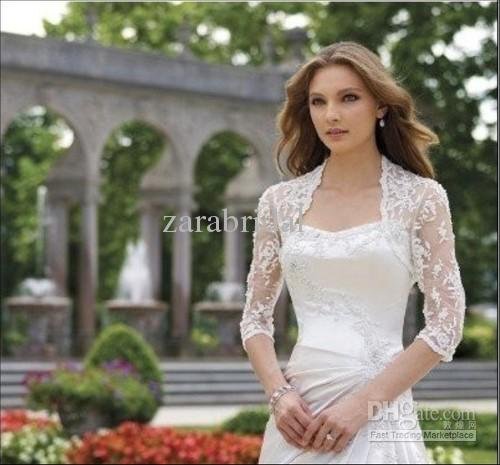 Fashion Unique Best Selling design elegant lace Bolero Bridal Gown lady Slim 001