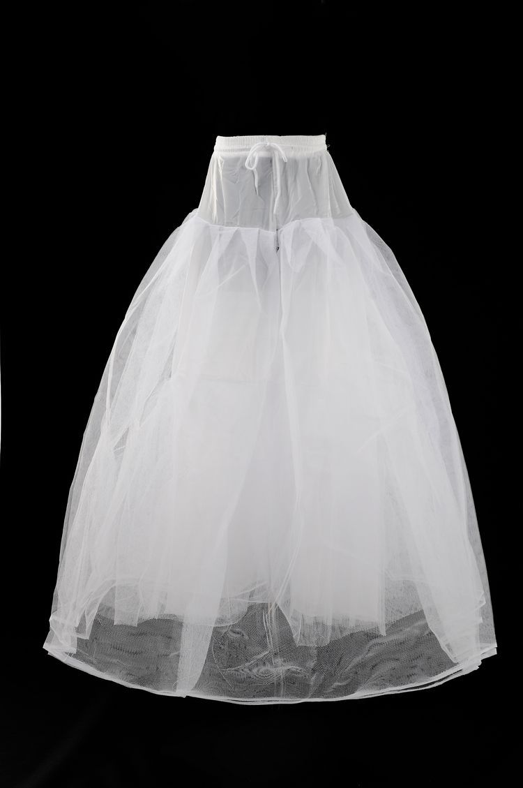 Fashion wedding dress boneless pannier skirt white stretcher