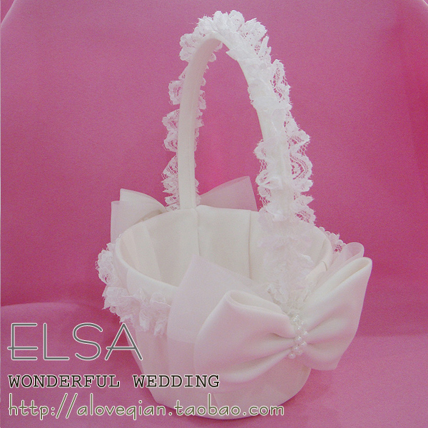 Fashion wedding handbag basket wedding supplies props flower basket flower girl flower basket petals
