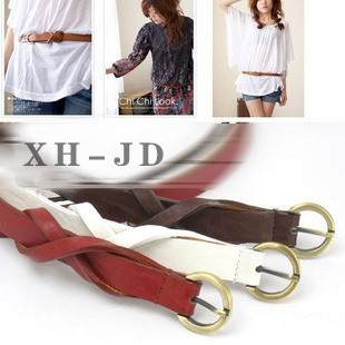 Fashion Wholesale Cheap Dress Belt Ladies PU All-match Thin Leather Belt Free Shipping