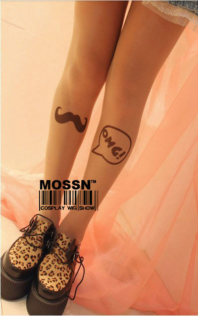 Fashion Wholesale OMG Hosiery Stocking Tatoo Pantyhose Pattern Sexy Tights Leggings