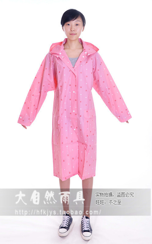 Fashion windproof raincoat foundation dot reina set transparent poncho